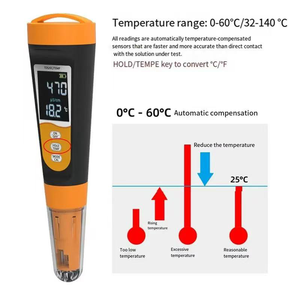 Độ chính xác cao chất lượng nước độ cứng Bộ dụng cụ kiểm tra 4 trong 1 TDS EC & Temp Meter cho nước uống, hydroponics, hồ cá, hồ bơi - Product Image 5
