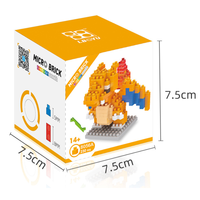 Rompecabezas de Anime, Dibujos Animados, Elfos, Juguete de Ensamblaje para Niños, Bloques de Construcción de Partículas Pequeñas en Miniatura tipo Diamante.
