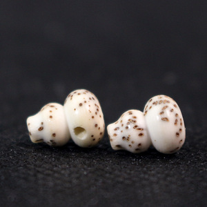Bodhi Seed Gourd Beads White <b>Ball</b> Shape Scattered Beads For DIY <b>Bracelets</b> Religious Ceremonies Unisex Jewelry Collectible - Product Image 2
