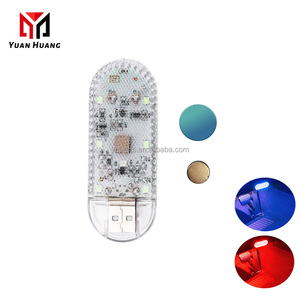 Lampe tactile <span class=keywords><strong>LED</strong></span> RGB TL6S4U TL6S4M, mini éclairage intérieur de <span class=keywords><strong>voiture</strong></span> sans fil, lampe de lecture au plafond, ampoules d'ambiance à chargement USB - Product Image 3