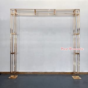 Fabrika doğrudan satış demir galvanik altın kemer açık düğün kare çerçeve kare pavilion arka plan çerçeve kemer - Product Image 5
