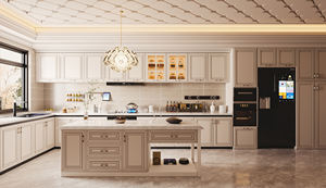 Armoire en bois importée, design simple, armoire en bois massif, meubles de cuisine - Product Image 2