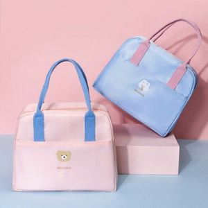Sac isotherme portable minimaliste Macaron, double couche épaissie, imperméable, grande capacité, sac fourre-tout thermique - Product Image 2