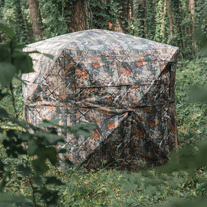 Tente aveugle de camouflage légère portable pour 2 personnes pour l'observation des oiseaux chasse Double couche conception Protection UV étanche - Product Image 3