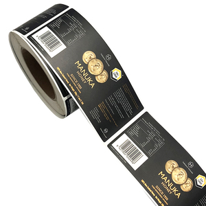 Etiquetas <span class=keywords><strong>de</strong></span> <span class=keywords><strong>Vino</strong></span> Personalizadas con Logotipo Texturizado, Impresas en Relieve con Lámina Dorada, Resistentes al Agua, Autoadhesivas en Rollo, <span class=keywords><strong>de</strong></span> Vinilo, para Empaquetado - Product Image 2