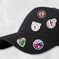 Épingles à chapeau, badges en métal émaillé sur le thème du baseball pour la mode