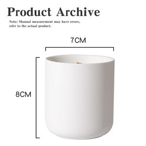 Candela in Cera di Soia in Vaso di Ceramica Moderno Nordico, Candela Votiva di Lusso Artigianale Unica per Ringraziamento, Natale, Compleanni - Product Image 4