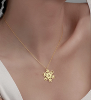 Collier Cube de Metatron Poli Miroir, Pendentif Géométrie Sacrée, Collier Très Vendu