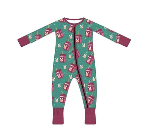 Polyvalent 95% Bambou 5% Spandex Baby Favors Barboteuse pour enfants offrant une conception personnalisée