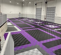 Dalles de sol emboîtables en PP pour garage de villa intérieur, système de clic, imperméables, amovibles, tapis de protection automobile