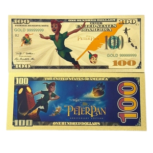 Billet de banque <span class=keywords><strong>Peter</strong></span> <span class=keywords><strong>Pan</strong></span> 2026 en or plaqué 24 carats pour cadeaux - Product Image 1