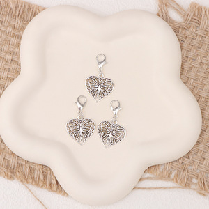 European Style Martin Boot Charms Heart Hollow Butterfly Horseshoe Design Canvas <b>Shoe</b> Accessories Unisex Zinc Alloy - Product Image 3