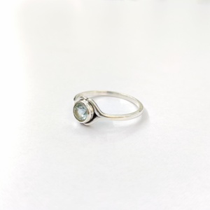 แหวนบลูโทแพซ เงินแท้ 925 แหวนพลอยบลูโทแพซ งานแฮนด์เมด คอลเลคชั่นแหวนสวยๆ เครื่องประดับเงิน ราคาขายส่ง - Product Image 4