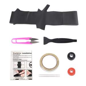 Prix d'usine <span class=keywords><strong>E46</strong></span> Accessoires d'intérieur Couverture de <span class=keywords><strong>volant</strong></span> en fibre de carbone en <span class=keywords><strong>cuir</strong></span> véritable de luxe Conception de protection Alcanta Ra - Product Image 5