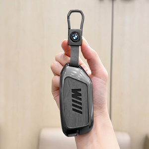 Housse de protection pour clé en alliage de zinc, coque métallique compatible avec <span class=keywords><strong>porte</strong></span>-clés pour clé intelligente <span class=keywords><strong>BMW</strong></span> Série 5 6 7 X1 <span class=keywords><strong>X2</strong></span> X3 X5 X6 X7 - Product Image 3