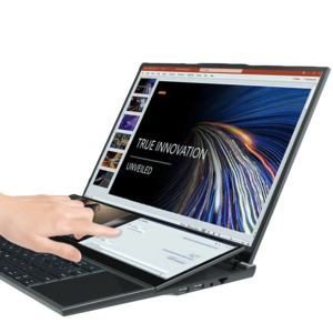 Design bon marché nouveau 16 + 14 pouces double écran tactile I7-9750H <span class=keywords><strong>ordinateur</strong></span> <span class=keywords><strong>portable</strong></span> 2 To SSD lumière jeu et <span class=keywords><strong>ordinateur</strong></span> <span class=keywords><strong>portable</strong></span> de bureau - Product Image 3