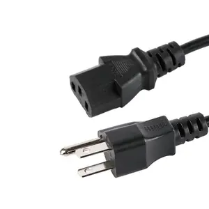 Fabricante nos NEMA5-15P 3 prong tipo-A C13 cable de alimentación 1,5 m 10A250V para computadora de PDU UPS de la extensión del cable de alimentación