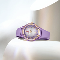 NAVIFORCE 6110 Montre Femme Boîtier en Polycarbonate Mouvement Seiko Japonais Marque Privée Montres Femme Mode Décontractée