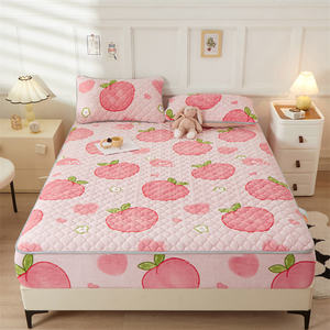 Warm Fluffy <strong>Fitted</strong> Velvet Bed <strong>Sheet</strong> Anti-Dust Mite <strong>Fleece</strong> Flannel Bed Cover Mattress Protector Anti-Bacteria Anti-Pull Features - Product Image 5