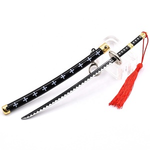 Personnage d'anime populaire personnalisé samouraï <span class=keywords><strong>Trafalgar</strong></span> Law épée métal artisanat épée porte-clés Spot cadeau art décoratif 22cm - Product Image 5