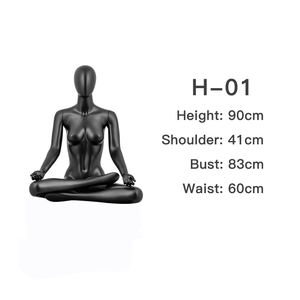 Maniquí de Yoga femenino <span class=keywords><strong>para</strong></span> exhibición de <span class=keywords><strong>ropa</strong></span>, maniquí deportivo de cuerpo completo, soporte de mano - Product Image 4