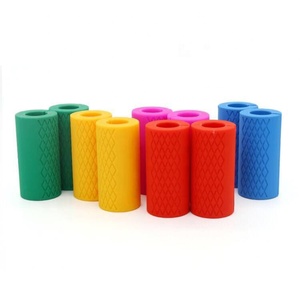 FitFirst 厚手シリコンダンベルバーベルグリップ マルチカラー 手/指/前腕エクササイズ用 300g 1ペア 10cm長さ - Product Image 6