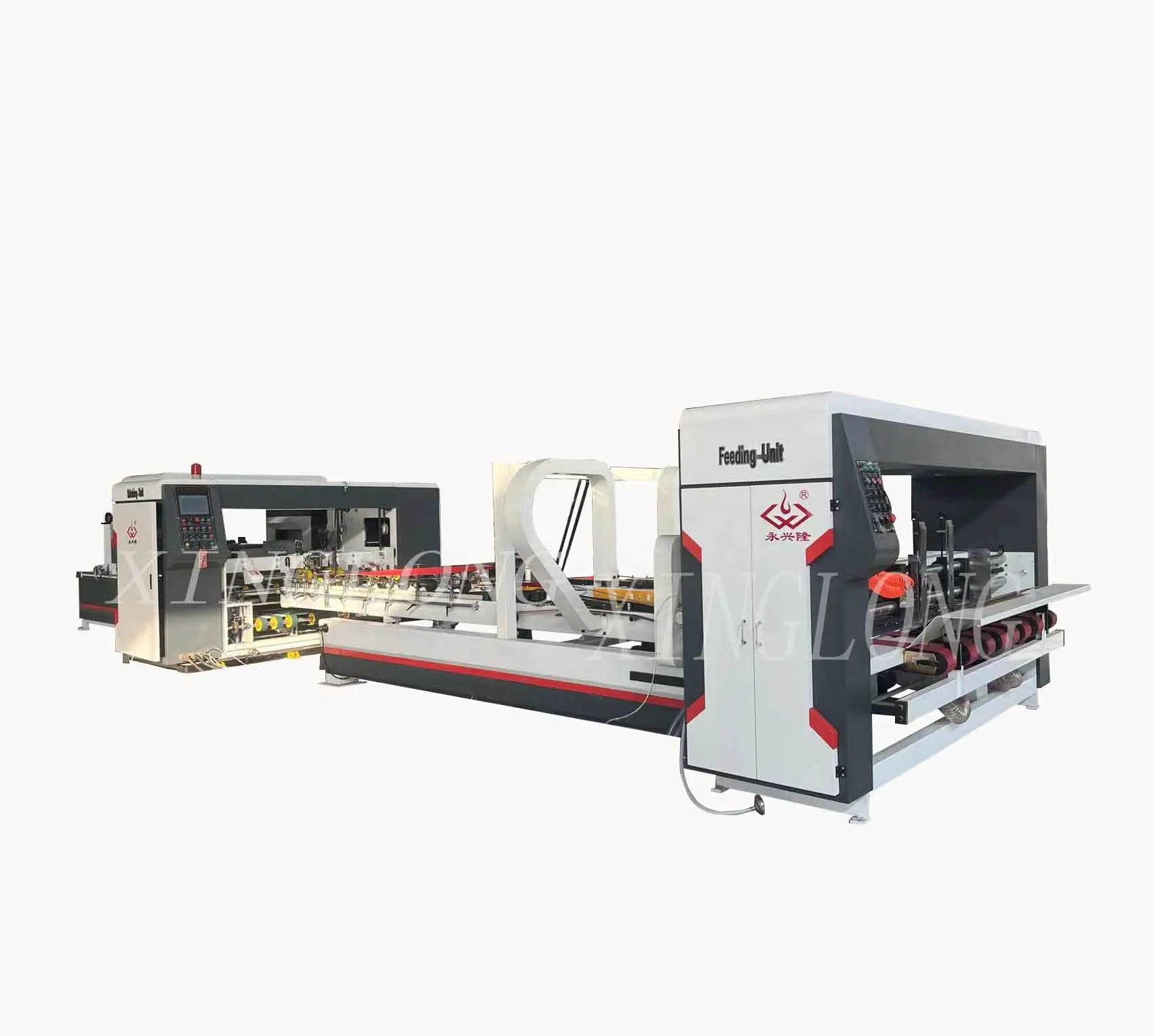 אוטומטי תיקיית stitcher gluer מכונת/קרטון תיבת תיקיית gluer stitcher אוטומטי קרטון תיבת תפרים מכונה