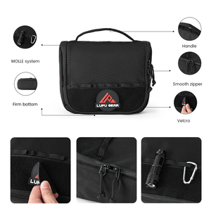 Riñonera Táctica LUPU de Nailon Negro, Bolsa de Cintura Utilitaria, Resistente al Agua, con Cierre y Almacenamiento para Viajes al Aire Libre - Product Image 3
