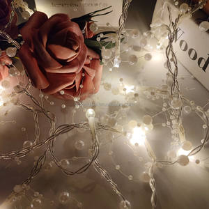 Guirnalda de Luces LED de 2.4m con 20 Luces, Funciona con Pilas, para Decoración de Bodas, Fiestas, Cumpleaños, Luz Blanca Cálida, Cable <span class=keywords><strong>Transparente</strong></span> - Product Image 6