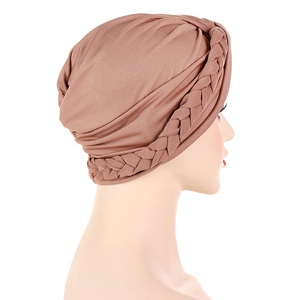 Stock <span class=keywords><strong>Pas</strong></span> <span class=keywords><strong>Cher</strong></span> Mode Couvre-chef Turban <span class=keywords><strong>Bonnet</strong></span> Couleur Unie Turban Doux Femme Musulmane Hijabs <span class=keywords><strong>Bonnet</strong></span> - Product Image 5