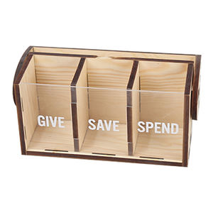 Boîte à épargne en bois pour enfants, boîte à monnaie, boîte à épargne pour enfants, boîte à monnaie sécurisée pour enfants - Product Image 2