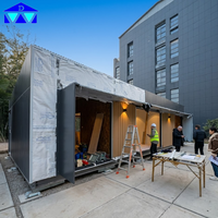Maison conteneur modulaire en métal à assemblage rapide pour bar à domicile, hôtel, avec performance respirante
