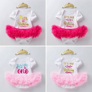 Abbigliamento per Bambini, Vestito Intero con Simpatici Cartoni Animati per Bambine, Ideale per Compleanni, da 6 <span class=keywords><strong>Mesi</strong></span> a 2 Anni - Product Image 3