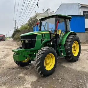 Trator para agricultura, bastante usado johnn deeere trator de fazenda itália johh d 6b 954 95hp 4x4wd pequeno compacto mini carregador traseiro de maquinaria agrícola