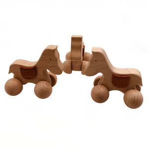 Juguete artesanal de madera de haya orgánica para niños de 2 a 4 años Artesanías en madera educativas - Product Image 5