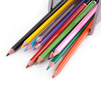 LEADUR Ensemble de 24 crayons à l'huile avec mine de 4,0 mm pour projets artistiques scolaires