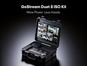 Osee GoStream Duet 8 ISO Kit, Grabador y Reproductor Profesional Todo en Uno para Transmisión en Vivo, Conmutador de Video Multicámara 4 HD/SDI, Aluminio, 14 Pulgadas - Product Image 2
