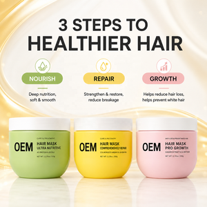 Mascarilla Capilar OEM ODM para Mayoristas, Ultra Nutritiva, Suavizante y Brillante, Promueve el Crecimiento, Previene las Canas, Repara y Restaura la Elasticidad - Product Image 4