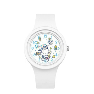 Kuromi Cinnamoroll Sanrio <span class=keywords><strong>Montre</strong></span> En Silicone De Haute Qualité 40mm Cadran 20mm Bande En Plastique Mouvement À Quartz Mignon Dessin Animé Conception Pointeur - Product Image 5
