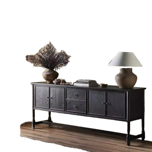 Gabinete de <span class=keywords><strong>TV</strong></span> de <span class=keywords><strong>madera</strong></span> maciza Retro RHAmerican, gabinete lateral de comedor de lujo francés Simple para el hogar, sala de estar, entrada de <span class=keywords><strong>madera</strong></span> Original - Product Image 1