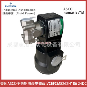 Válvula Solenoide Asco VcefcM8262H186 24V DC de Acero Inoxidable a Prueba de Explosiones para Automatización Industrial - Product Image 5