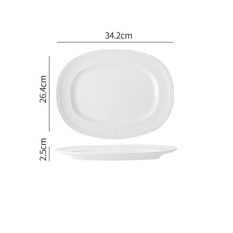 Plaque ovale de 14 pouces