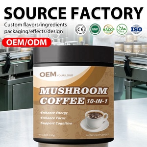 Café Instantáneo con Mezcla de Hongos, Venta al Por Mayor de Fábrica, Refuerzo del Sistema Inmunológico, 100% a Base de Plantas, Cumple con las Normas de la UE - Product Image 1