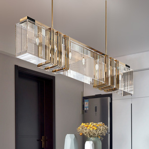 Lampadario di Lusso in Cristallo K9, Lampada <span class=keywords><strong>a</strong></span> <span class=keywords><strong>Sospensione</strong></span> Moderna Dorata per Sala da Pranzo, Hotel, Villa, Casa, <span class=keywords><strong>Lampade</strong></span> <span class=keywords><strong>LED</strong></span> per Tavolo da Pranzo - Product Image 4