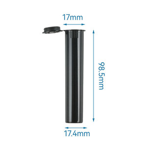 Hot Sell 116mm CR Custom Printing Transparent Squeeze <b>Tube</b> <b>Plastic</b> <b>Tube</b> with Pop Top Lid Smoking Conical <b>Plastic</b> <b>Tube</b> - Product Image 1