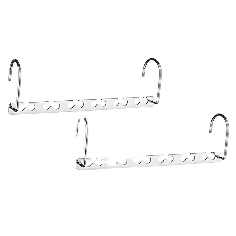 10.5 "Ruimte Saver Hangers Closet Garderobe Kleding Hanger Organizer Zware Chroom Wonder Magic Kleerhanger