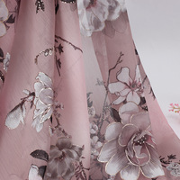 Tissu en mousseline de soie Jacquard 100% Polyester pour robes chemises et bronzant motif tissé Jacquard imprimable Design Somali Dirac