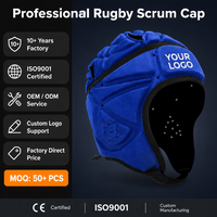 Casque de rugby en EVA souple, casquette de scrum antichoc, protège-tête respirant pour le flag football, protection de la tête pour adultes et jeunes
