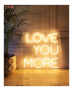 Hồng Hot tim đèn neon Acrylic số và chữ cái với LED Đèn Neon dấu hiệu cho tường trang trí nội thất Đảng Logo mở Led Neon dấu hiệu - Product Image 1