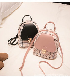 Sacs à <span class=keywords><strong>Dos</strong></span> Filles 2024 : Polyvalents et Élégants, Petits Cartables à Carreaux, Trousse de Maquillage <span class=keywords><strong>Femme</strong></span>, <span class=keywords><strong>Sac</strong></span> à <span class=keywords><strong>Dos</strong></span> <span class=keywords><strong>Mini</strong></span> Fermeture Éclair - Product Image 3